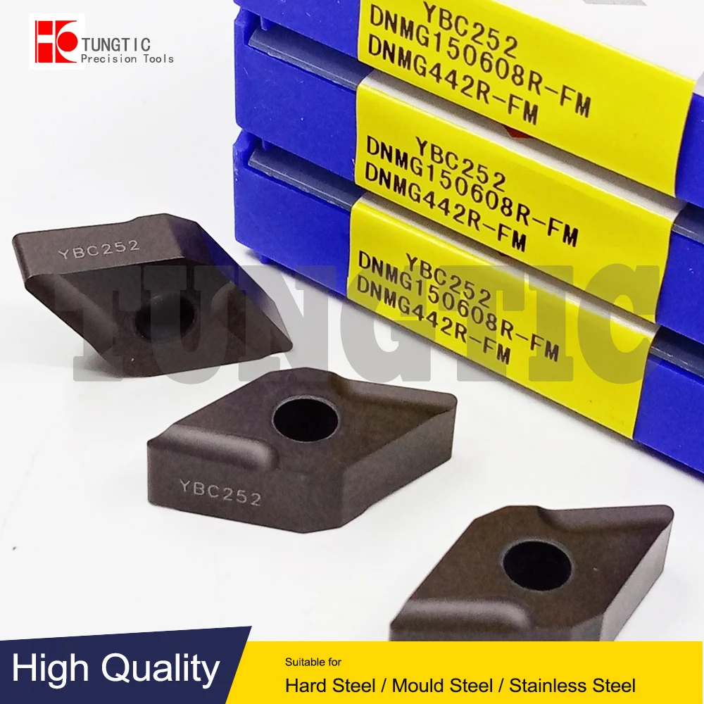 DNMG150608R-FM YBC252 Milling Cutter CNC Tools Lathe Machining Tools Lathe Cutting Tool Metal Turning Tools Inserts DNMG 150608R
DNMG150608R-FM YBC252 Milling Cutter CNC Tools Lathe Machining Tools Lathe Cutting Tool Metal Turning Tools Inserts DNMG 150608R