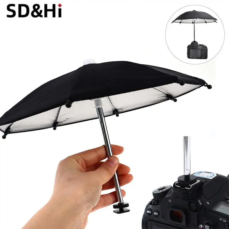 

1PC Black Dslr Camera Umbrella Sunshade Rainy Holder For General Camera Photographic Camera Umbrella Accessories