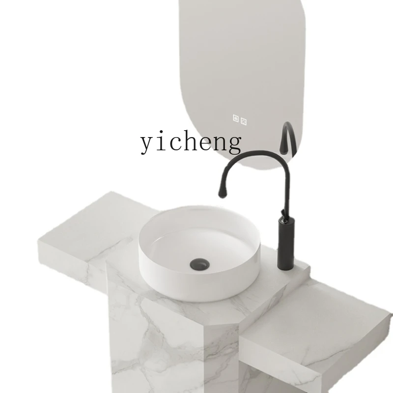 Xl Stone Plate Pedestal Basin Extended Side Wash Basin Integrated Floor-Type Washstand Bathroom Cabinet
Xl Stone Plate Pedestal Basin Extended Side Wash Basin Integrated Floor-Type Washstand Bathroom Cabinet