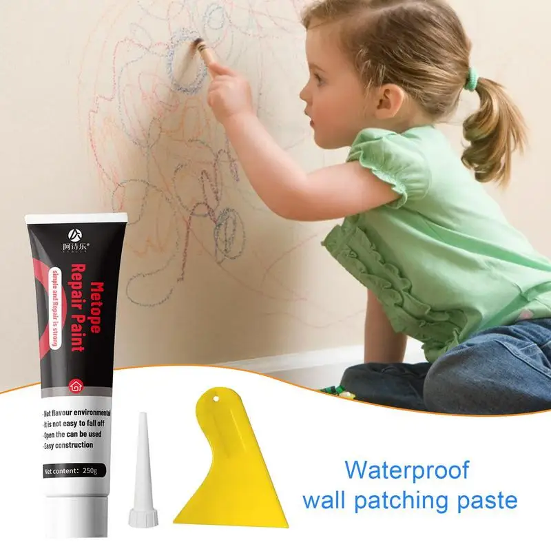 

Wall Repair Paste Drywall Repair Kit Odorless Wall Filler for Holes with Scraper tile grout Sealant Spray Anti-Leaking cream