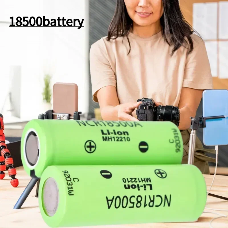 

2023 New high-quality 18500 3.7V 2040mAh 100% original NCR18500A 3.7V toy flashlight and other batteries milwaukee