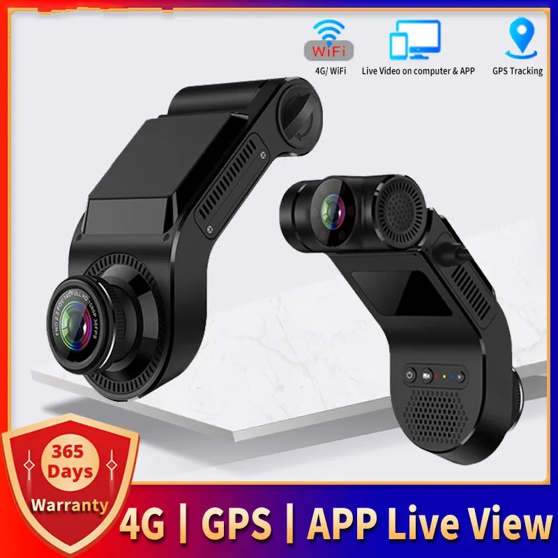 

4G Car Video Recorder Surveillance HD 720P Night Vision Front And Rear Dual Recording 24-hour Remote Monitoring Locator