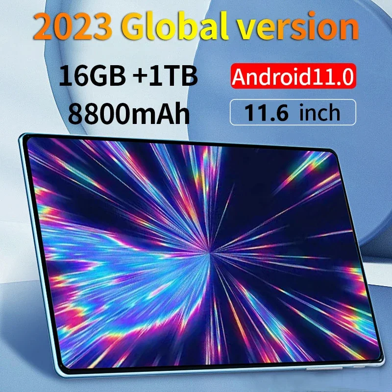 2023 Global version 11.6 inch New Tablet Android 16GB 1TB Network Android 11.0 Tablet MTK6797 Wifi 8800 mAh 10 Core
2023 Global version 11.6 inch New Tablet Android 16GB 1TB Network Android 11.0 Tablet MTK6797 Wifi 8800 mAh 10 Core