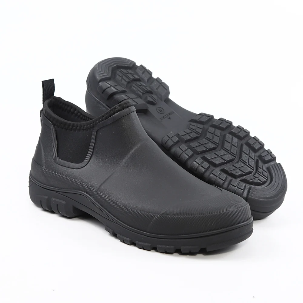 High-End ort Rubber Rain Boots for Men Waterproof Non-Slip Comfortable Fiing Outdoor Boots Car Wa oes No Foot Odor