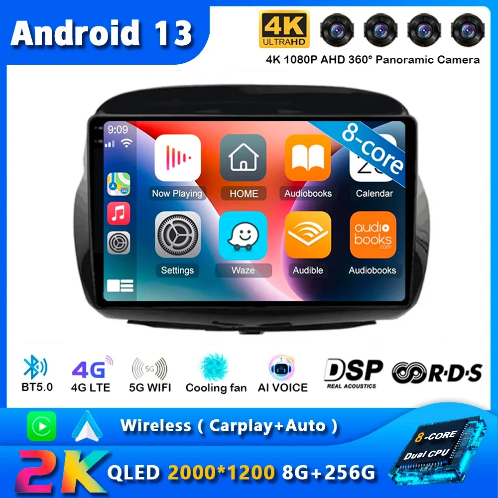 

Android 13 For Honda FRV FR-V EDIX 2004 - 2009 Car Auto Radio Multimedia Video Player Carplay GPS Navigation Rear Camera 5G DSP