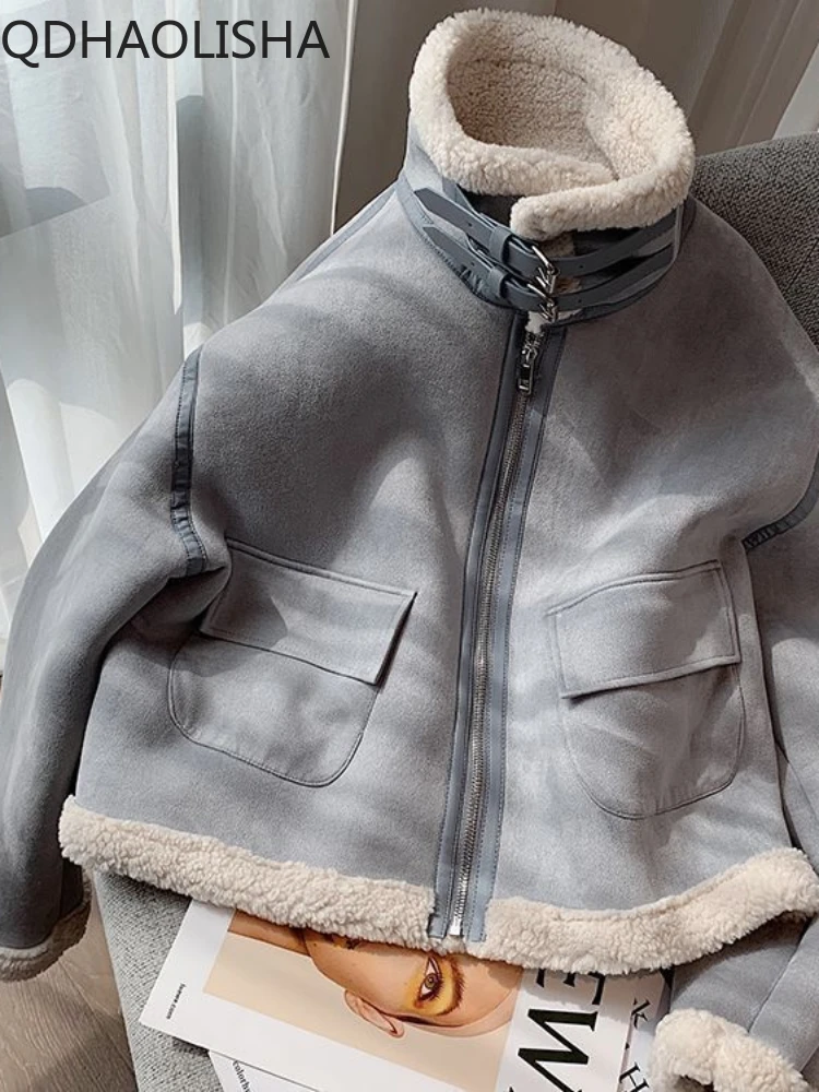 Women's Jacket Imitate Lamb Wool Coat Korean Fashion Loose Thicken Women Winter Clothing Elegant Commuting Warm Long Sleeve Top
Women's Jacket Imitate Lamb Wool Coat Korean Fashion Loose Thicken Women Winter Clothing Elegant Commuting Warm Long Sleeve Top