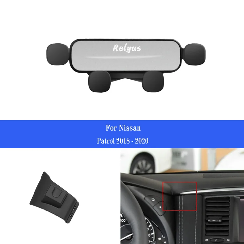 Car Mobile Phone Holder Smartphone Air Vent Mounts Holder Gps Stand Bracket for Nissan Patrol Y62 2012-2020 Auto Accessories
Car Mobile Phone Holder Smartphone Air Vent Mounts Holder Gps Stand Bracket for Nissan Patrol Y62 2012-2020 Auto Accessories