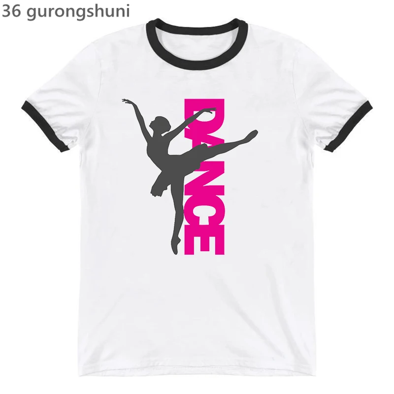 New Women's t-shirt Ballet Dance t shirts Fashion Aesthetic Tee shirt femme Summer Harajuku Shirt Pink black tshirts wholesale
New Women's t-shirt Ballet Dance t shirts Fashion Aesthetic Tee shirt femme Summer Harajuku Shirt Pink black tshirts wholesale