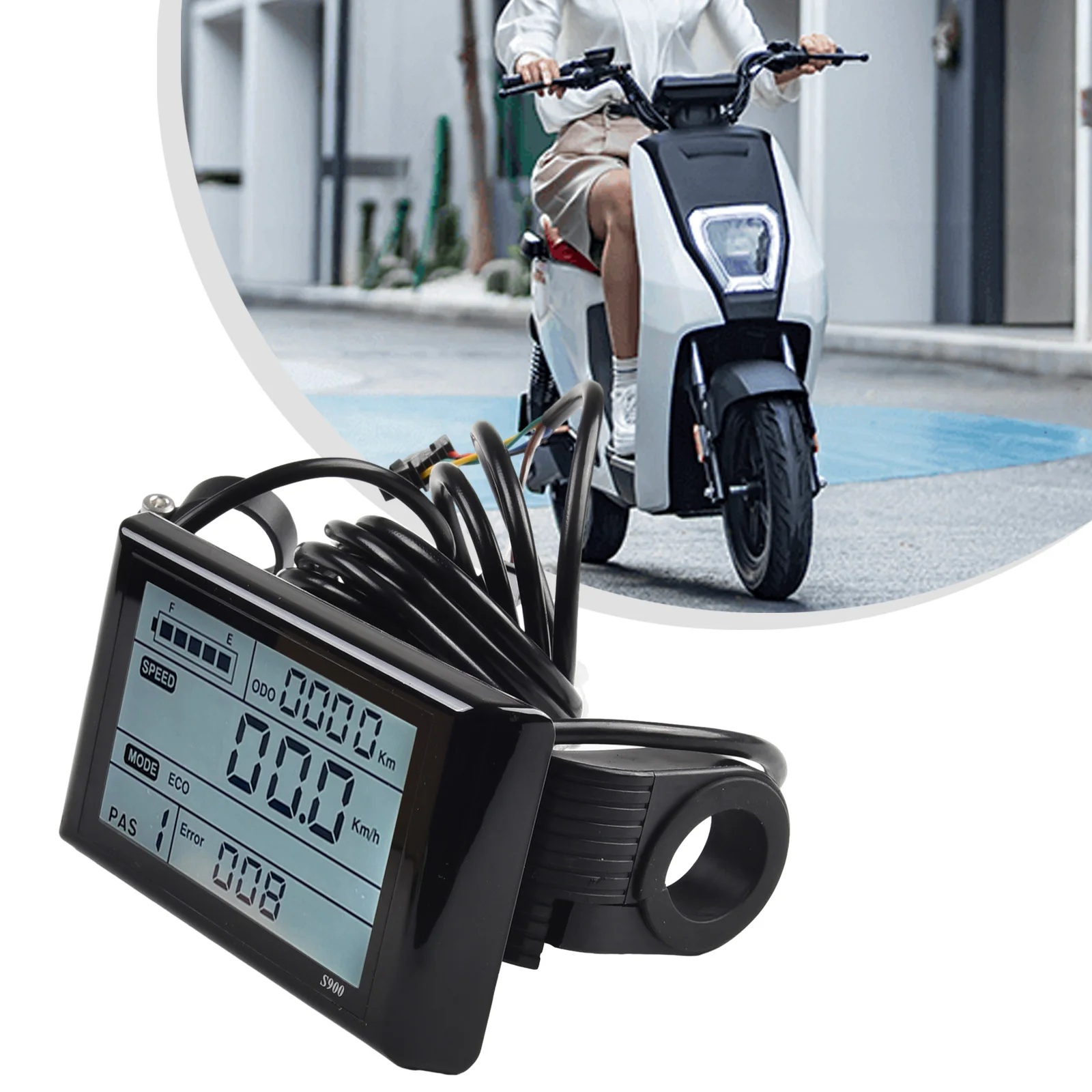 Высококачественная новая практичная прочная панель дисплея S900 LCD UART 24V36V48V60V72V черная длина кабеля 180 см E-bike
Высококачественная новая практичная прочная панель дисплея S900 LCD UART 24V36V48V60V72V черная длина кабеля 180 см E-bike