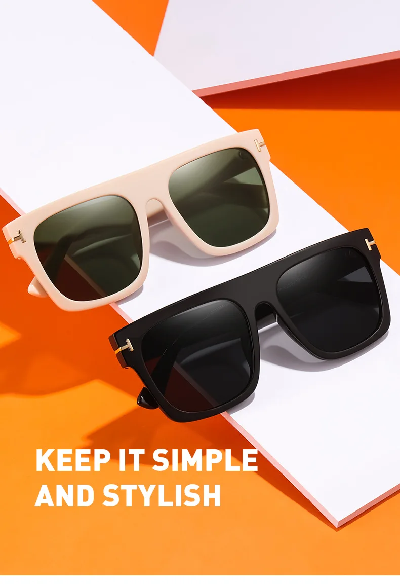 High-quality Elegant Fashion Large Frame Sunglasses Women's T-shaped Rivet Decoration Casual Sunglasses Men's Glasses girls
High-quality Elegant Fashion Large Frame Sunglasses Women's T-shaped Rivet Decoration Casual Sunglasses Men's Glasses girls