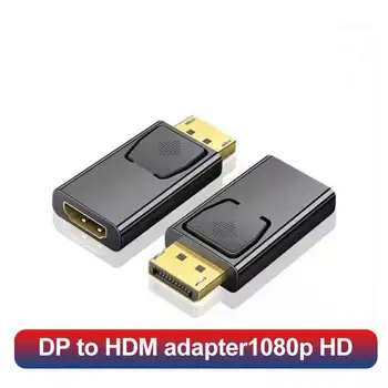 DP to HDMI 호환 어댑터, PC TV 케이블, 컴퓨터 모니터 컨버터, 골드 또는 니켈 도금 플러그, 디스플레이 포트, USB 어댑터
