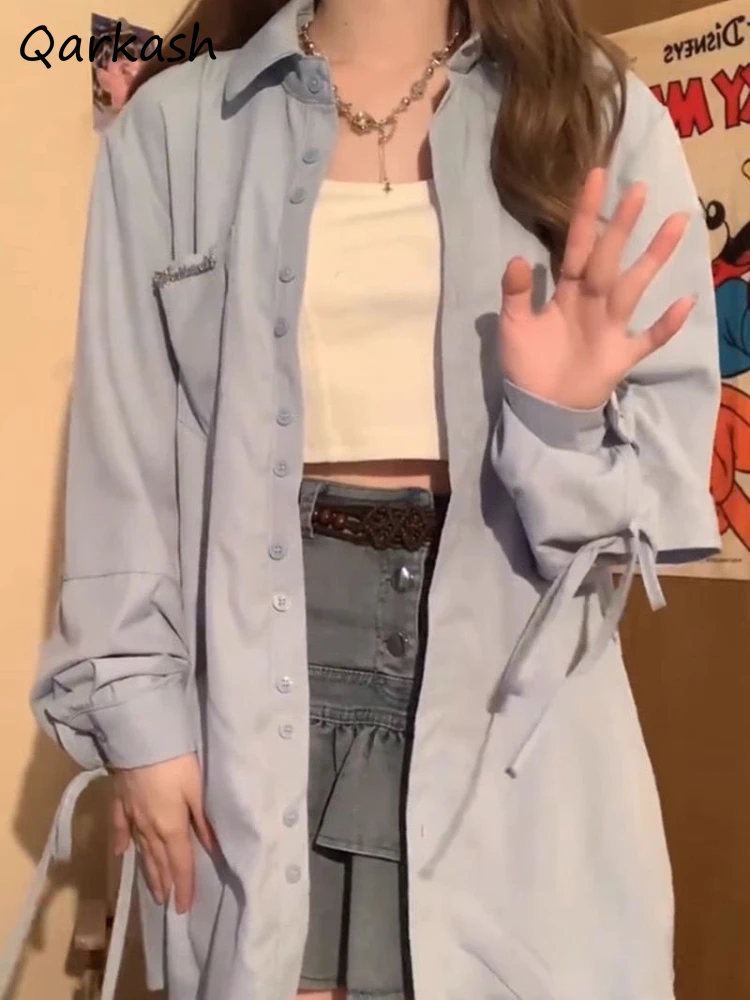Shirts Women Daily Fashion Simple Korean Style Casual Loose Single Breasted Chic Turn-down Collar Cozy Spring All-match Tender
Shirts Women Daily Fashion Simple Korean Style Casual Loose Single Breasted Chic Turn-down Collar Cozy Spring All-match Tender