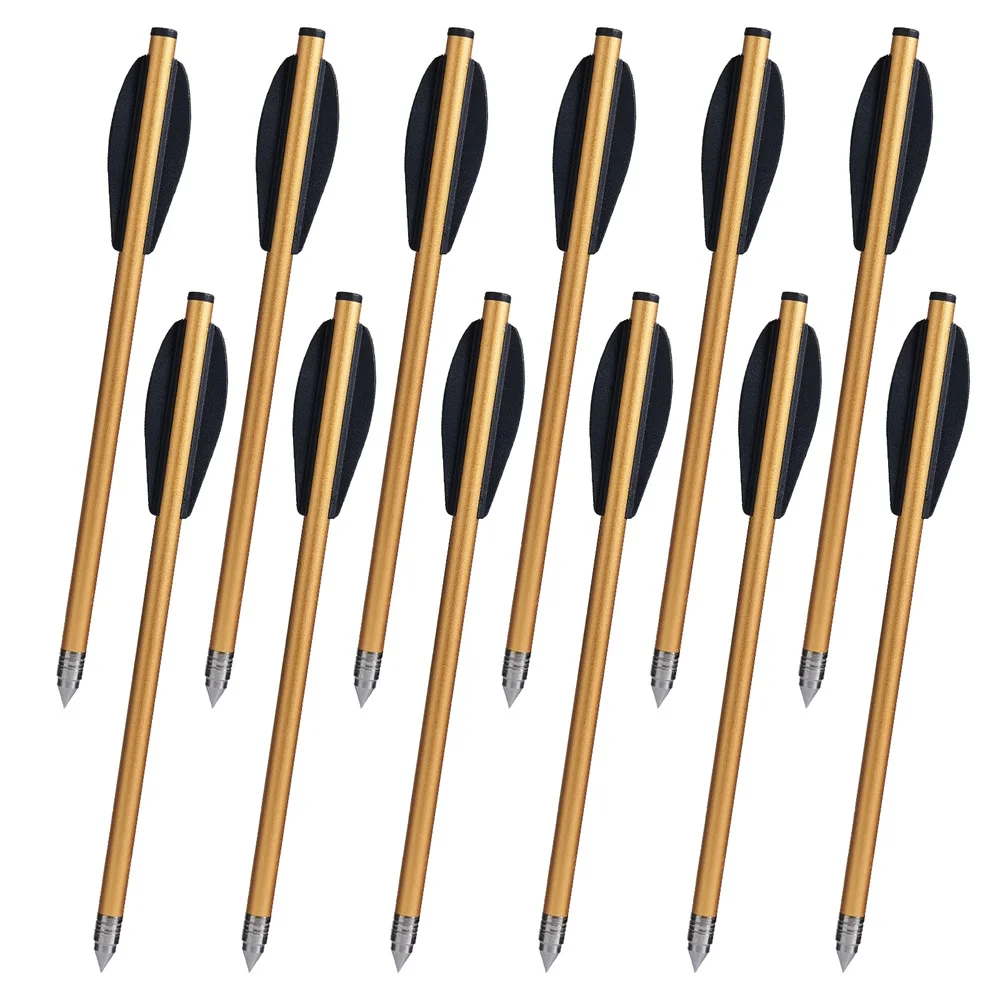 12/24pcs 6.3Inch Crossbow Arrow Aluminum Alloy Bolt Outer Diameter 6mm for Archery Hunting Shooting Accessories
12/24pcs 6.3Inch Crossbow Arrow Aluminum Alloy Bolt Outer Diameter 6mm for Archery Hunting Shooting Accessories