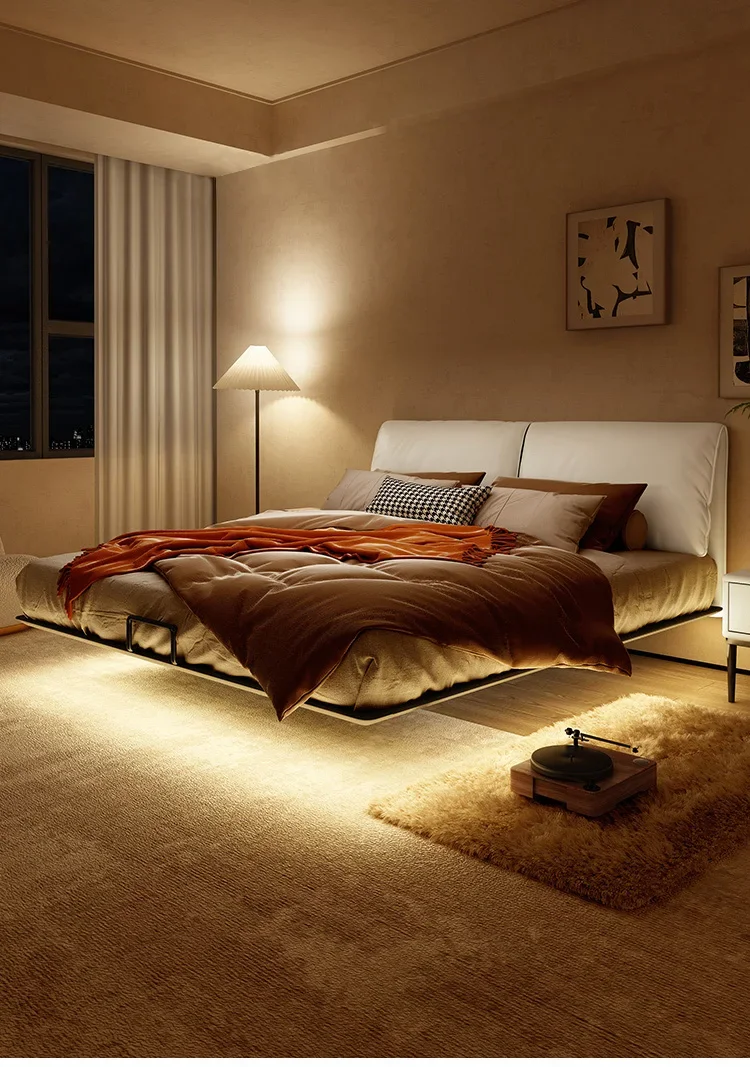 bed Hammock suspended Italy simple type modern simple leather small family master room double marriage
bed Hammock suspended Italy simple type modern simple leather small family master room double marriage