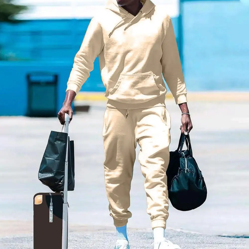 Fall Hoodie Pants Set Men's Soft Casual Hoodie Pants Set with Adjustable Waist Elastic Cuff 2 Piece Set Featuring Patch Pocket
Fall Hoodie Pants Set Men's Soft Casual Hoodie Pants Set with Adjustable Waist Elastic Cuff 2 Piece Set Featuring Patch Pocket