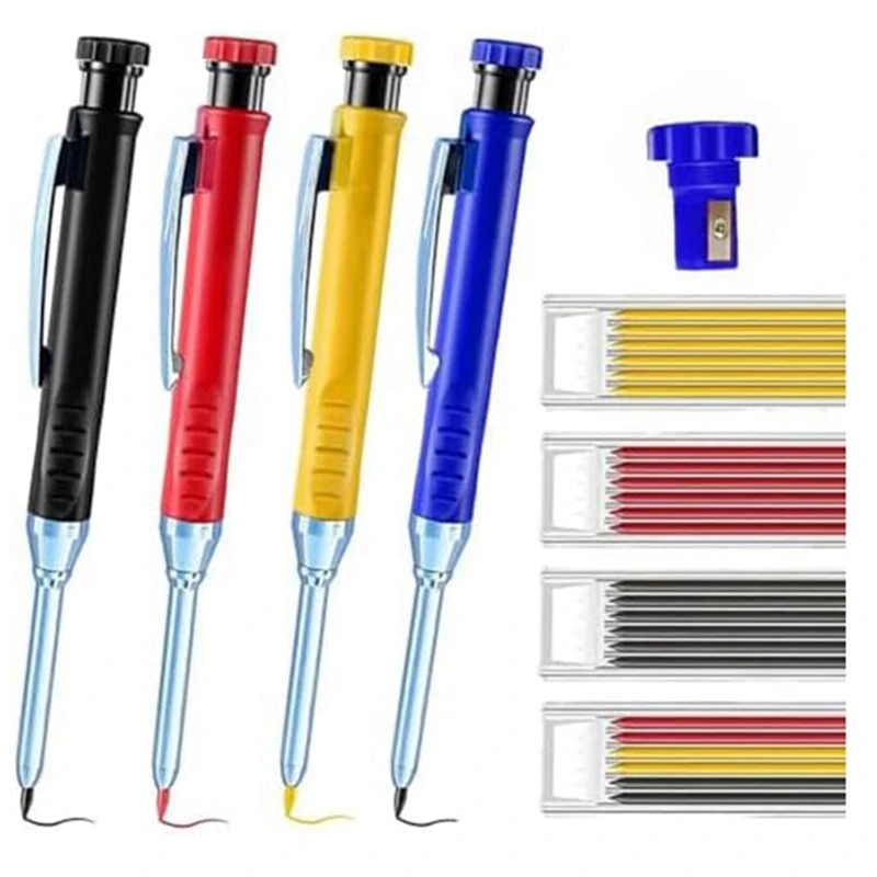 Multi Pack Solid Carpenter Pencil Set With 2.8MM Lead And Built-In Sharpener Pencil Woodworking Wood Factory Stationery Durable
Multi Pack Solid Carpenter Pencil Set With 2.8MM Lead And Built-In Sharpener Pencil Woodworking Wood Factory Stationery Durable