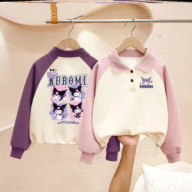 New Kuromi Contrasting Color Sweatshirts for Boys and Girls Tops Clothing Baby Autumn and Winter Style Long-sleeved T-shirts
New Kuromi Contrasting Color Sweatshirts for Boys and Girls Tops Clothing Baby Autumn and Winter Style Long-sleeved T-shirts