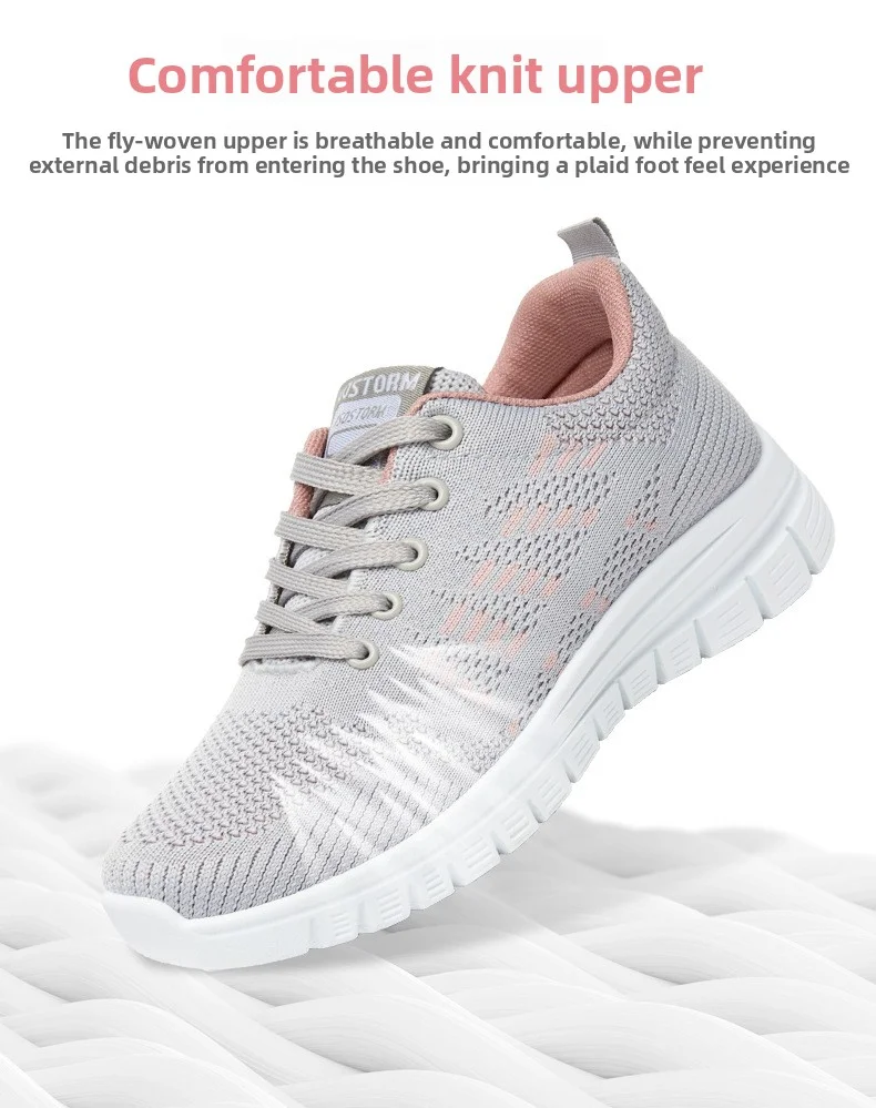 Women Running Shoes Breathable Casual Shoes Outdoor Light Weight White Tenis Sports Shoes Casual Walking Sneakers for Wamen 42 S993bfa49329547c6bb413a3f9475acbfm