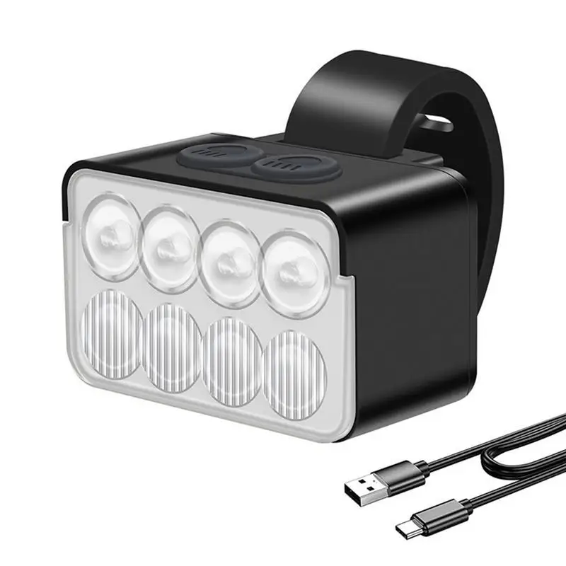 Rechargeable Bike Headlight 8 LED High Lumens Super Bright Bicycle Light 55 Modes Water Resistant Easy To Install USB
Rechargeable Bike Headlight 8 LED High Lumens Super Bright Bicycle Light 55 Modes Water Resistant Easy To Install USB
