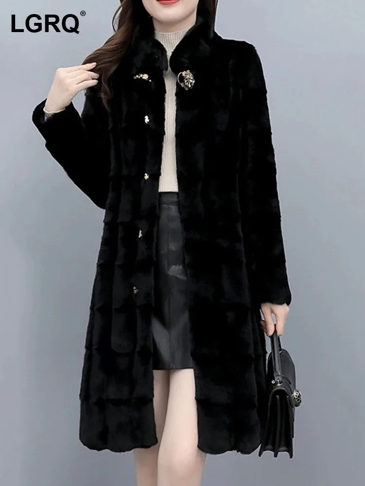 LGRQ Fashion High Quality Elegant Temperament Imitation Mink Coat 2024 Women's Trendy Winter Thermal Faux Fur Jacket New 19F3688
LGRQ Fashion High Quality Elegant Temperament Imitation Mink Coat 2024 Women's Trendy Winter Thermal Faux Fur Jacket New 19F3688