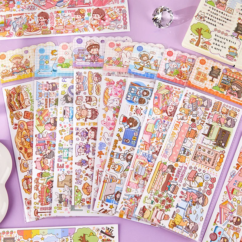 16paks/LOT Diary of Tuanzi House series cute lovely markers photo album decoration paper masking washi sticker
16paks/LOT Diary of Tuanzi House series cute lovely markers photo album decoration paper masking washi sticker