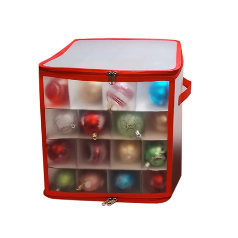 

64 Baubles Storage Box Christmas Xmas Tree Decoration Organizer Baubles Decor Bag Bauble Storage Divider