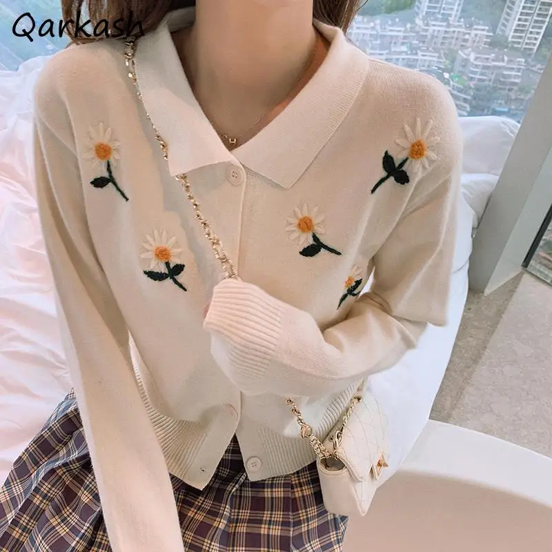 Cardigan Women Floral Embroidery Sweet Retro Mujer Sweaters Cozy Spring Students Cute Ulzzang Daily Leisure Knitwear 4 Colors
Cardigan Women Floral Embroidery Sweet Retro Mujer Sweaters Cozy Spring Students Cute Ulzzang Daily Leisure Knitwear 4 Colors