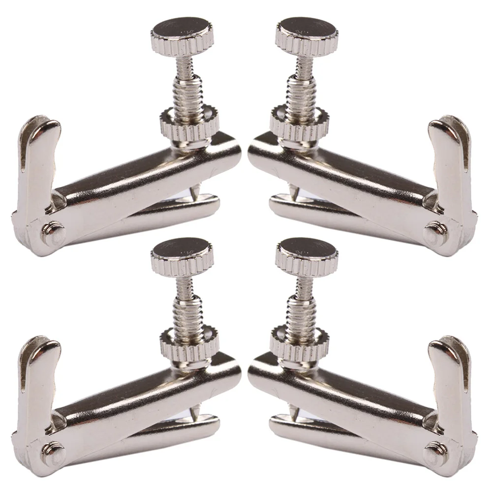 4pcs Violin String Adjuster Fine Tuning String Fine Adjuster Tuners for Violin Size L (Silver)
4pcs Violin String Adjuster Fine Tuning String Fine Adjuster Tuners for Violin Size L (Silver)