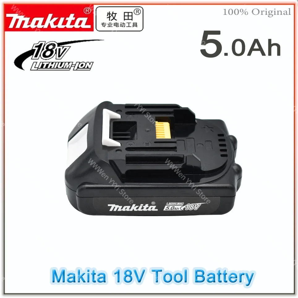 

original 5.0Ah makita 18V Rechargeable Li-Ion Battery BL1830 BL1815 BL1860 BL1840 194205-3 Replacement Power Tools Battery