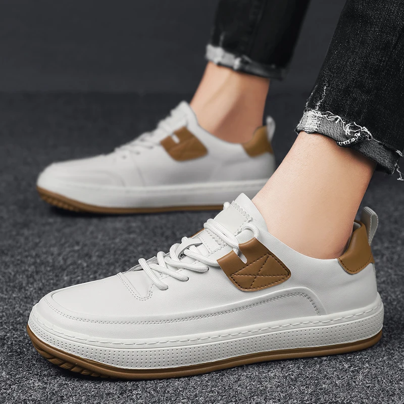 Basic Men Lace-up Casual Comfortable Flats Shoes Leisure Walk Lightweight Leather Male Breathable Outdoor Round Toe Adulto Shoes
Basic Men Lace-up Casual Comfortable Flats Shoes Leisure Walk Lightweight Leather Male Breathable Outdoor Round Toe Adulto Shoes