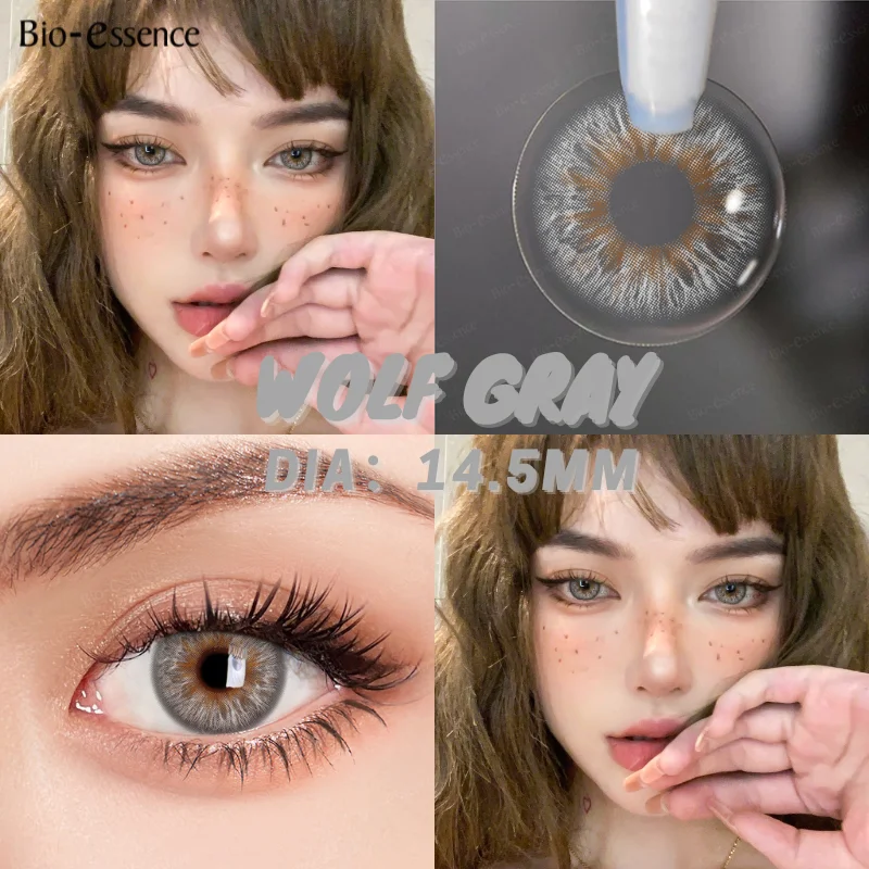 Bio-essence 1Pair Colored Eyes Contacts Lenses Yearly Disposable Blue Brown New Fashion Big Eyes Contact Pupil for Free Shipping
Bio-essence 1Pair Colored Eyes Contacts Lenses Yearly Disposable Blue Brown New Fashion Big Eyes Contact Pupil for Free Shipping