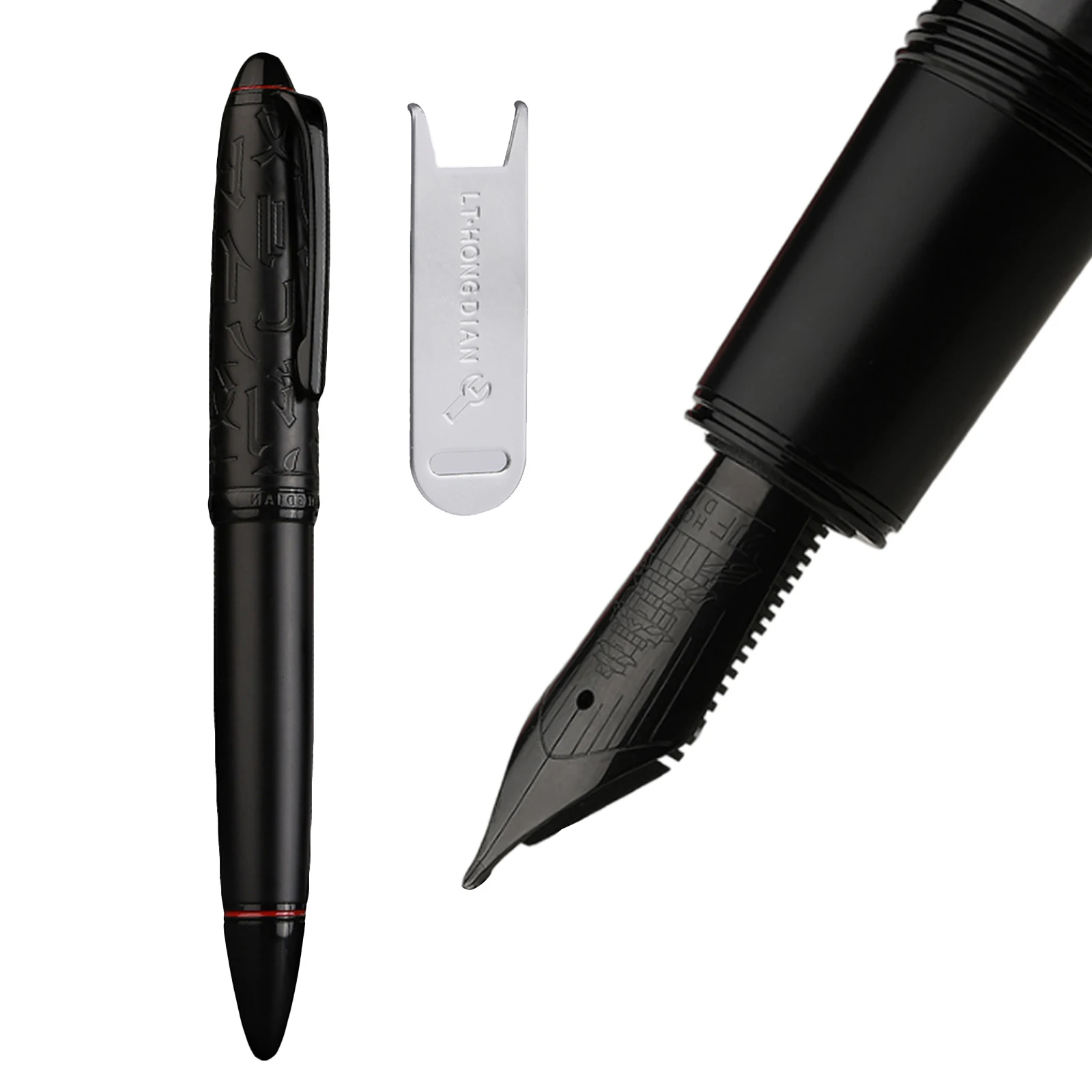 HongDian N6 Black Piston Fountain Pen Resin EF/F/Long Knife Nib Beautiful Torpedo Cloud Seal Cap Business Office Writing gifts
HongDian N6 Black Piston Fountain Pen Resin EF/F/Long Knife Nib Beautiful Torpedo Cloud Seal Cap Business Office Writing gifts