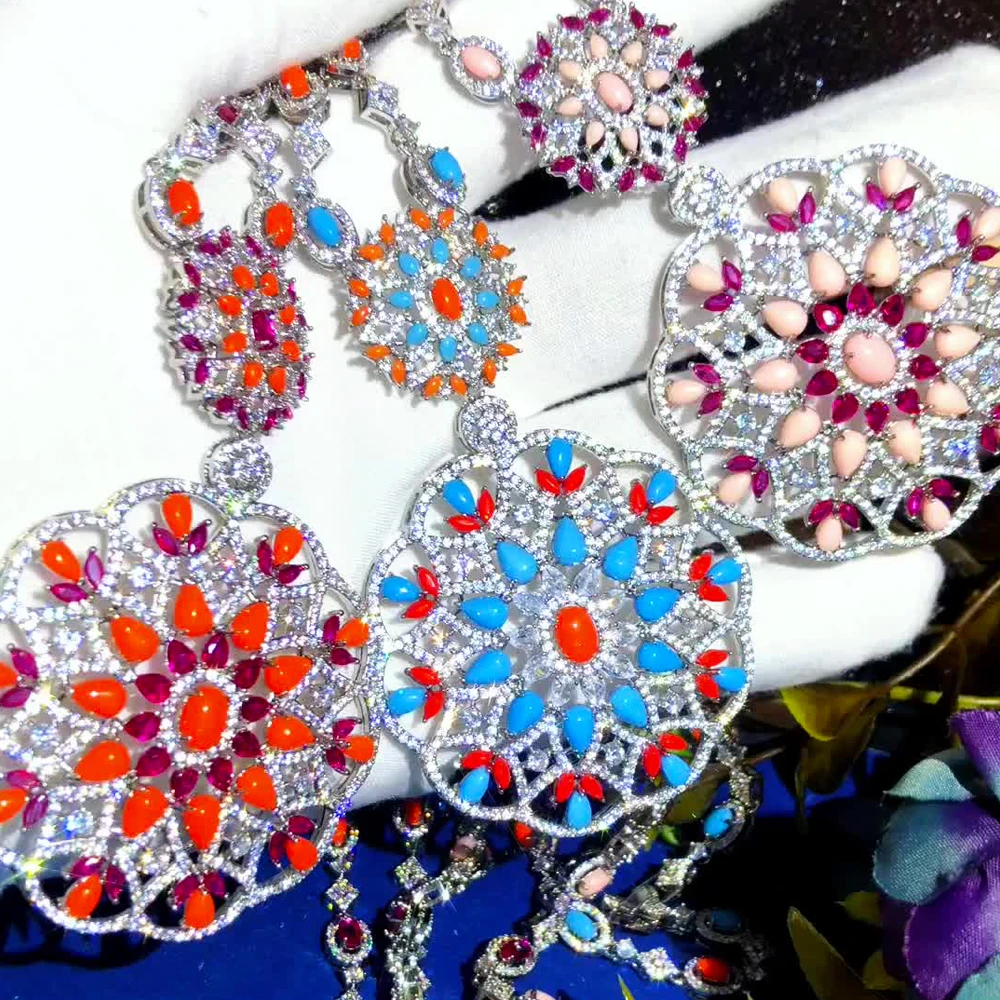 Missvikki Original Luxury Turquoise Necklace Earrings Jewelry Sets For Women Bridal Wedding Russia Dubai Bridal Party Gift
Missvikki Original Luxury Turquoise Necklace Earrings Jewelry Sets For Women Bridal Wedding Russia Dubai Bridal Party Gift