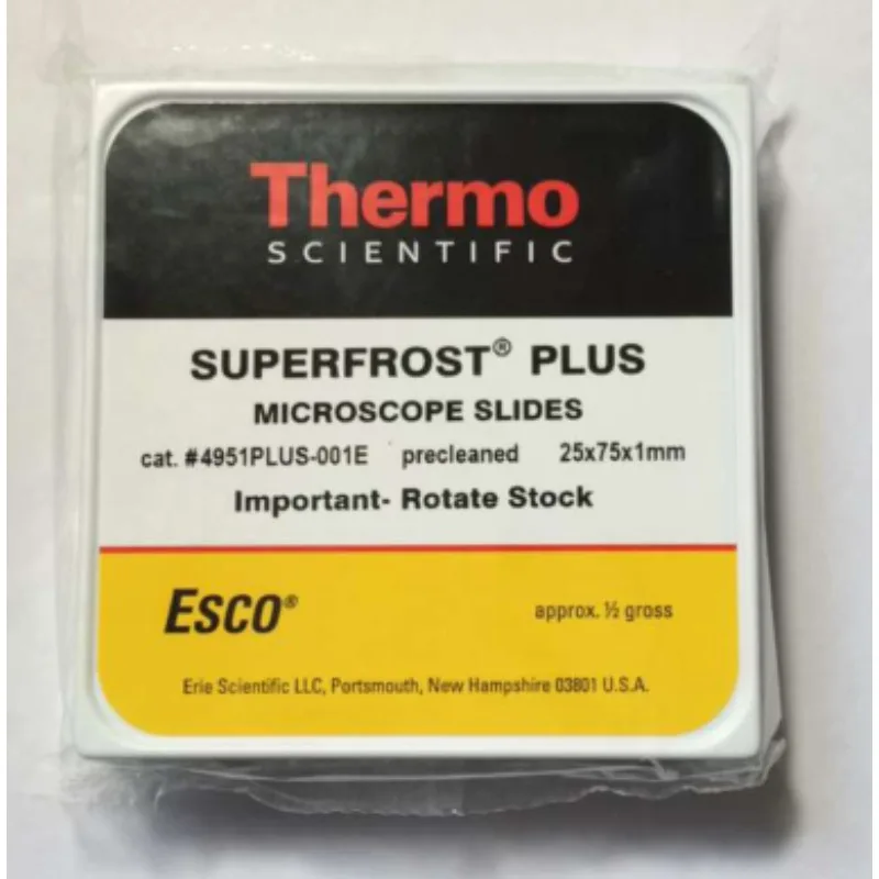 Сланцы для микроскопа Thermo Superfrost Plus, предварительно очищенные сланцы для микроскопа, белый язычок 4951PLUS-001E
Сланцы для микроскопа Thermo Superfrost Plus, предварительно очищенные сланцы для микроскопа, белый язычок 4951PLUS-001E