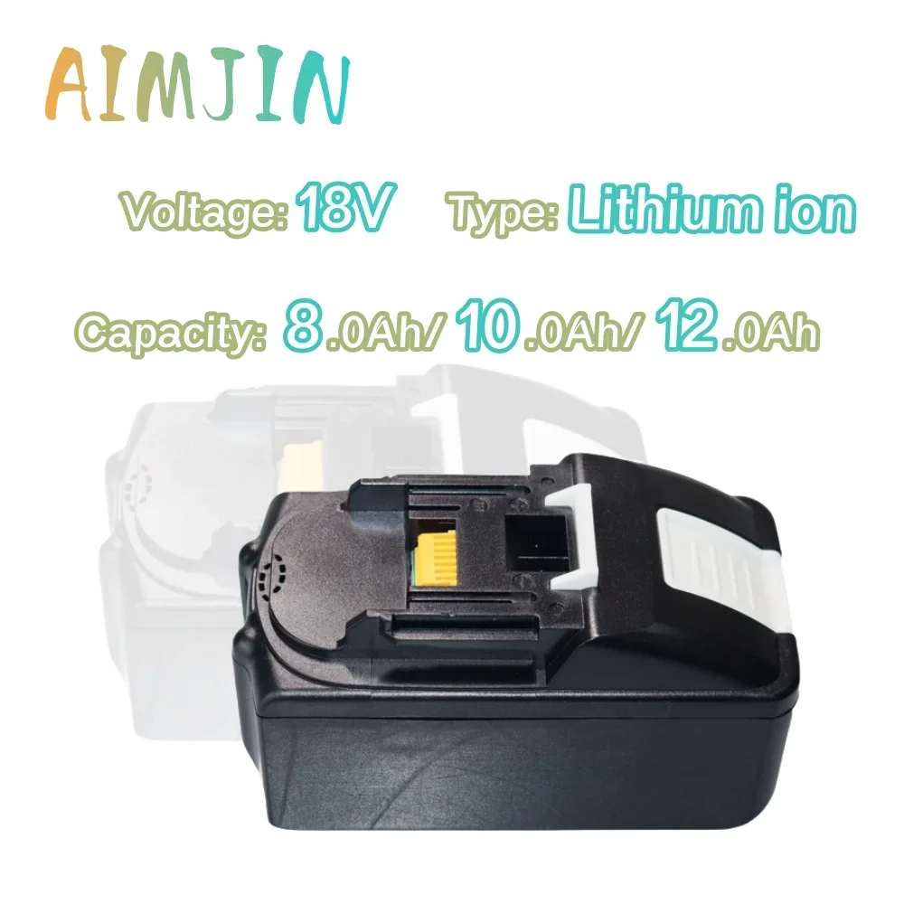 18V 8.0Ah/10.0Ah/12.0Ah Li-ion battery Rechargeable Replacementt Power Tools For Makita bl1890 bl1860 bl1840 BL1830
18V 8.0Ah/10.0Ah/12.0Ah Li-ion battery Rechargeable Replacementt Power Tools For Makita bl1890 bl1860 bl1840 BL1830
