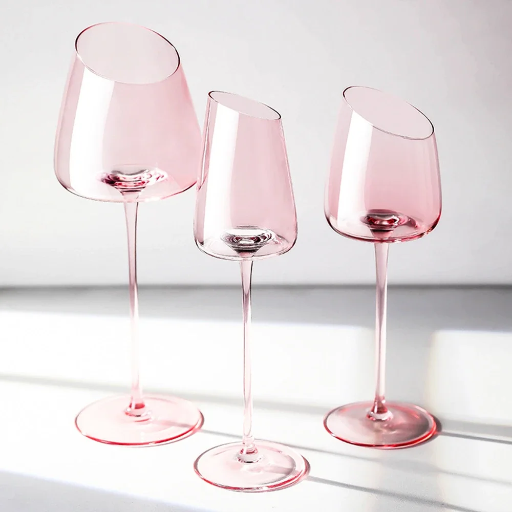 Flamingo Slanted Champagne Wine Glasses Water Cup Set Crystal Light Luxury Retro Goblet Home Pink High-Value Bordeaux Wine Glass 
Flamingo Slanted Champagne Wine Glasses Water Cup Set Crystal Light Luxury Retro Goblet Home Pink High-Value Bordeaux Wine Glass