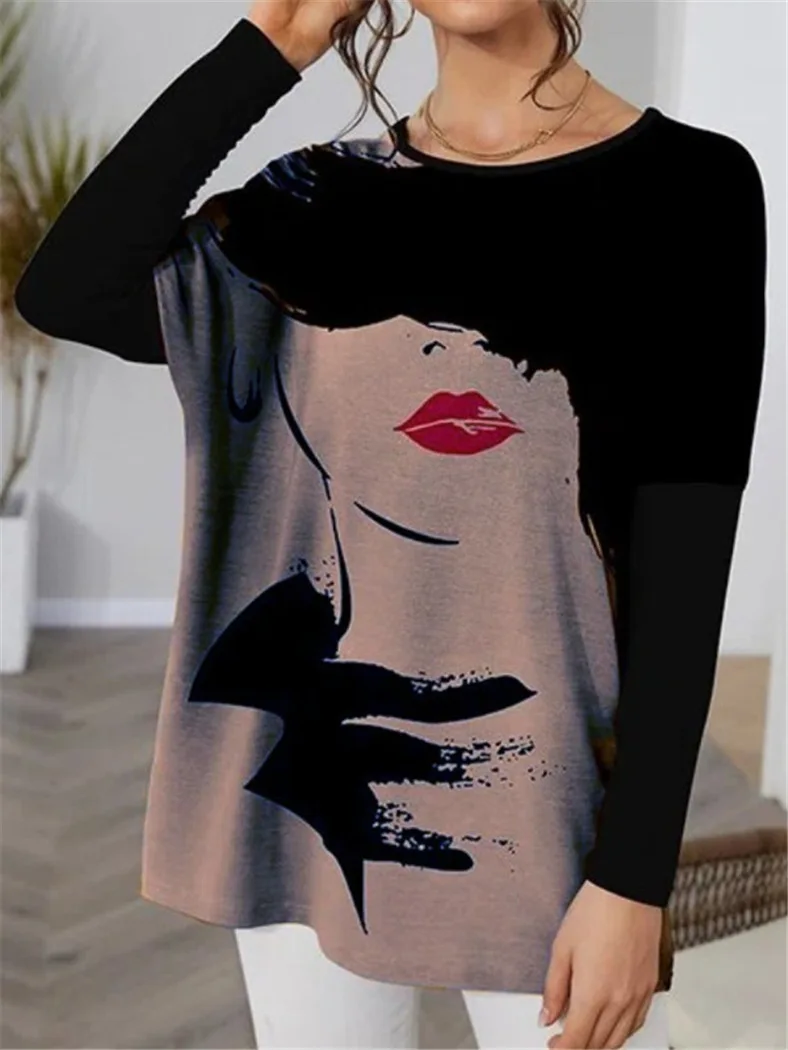 Casual Fashion Loose 2022 Tees Harajuku Long Sleeve Women Graphic Shirts Retro Face Tops Print Aesthetic Woman Oversize T Shirt
Casual Fashion Loose 2022 Tees Harajuku Long Sleeve Women Graphic Shirts Retro Face Tops Print Aesthetic Woman Oversize T Shirt