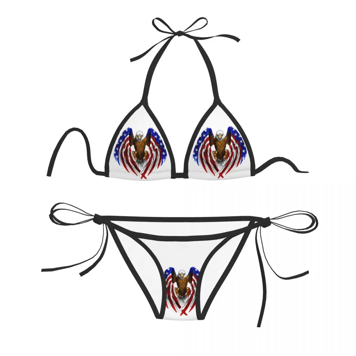 Woman Swimsuit Sexy Bikini 2022 Swimwear Bikini Set Bathing Suit Eagle American Flag Print Two Piece Suit
Woman Swimsuit Sexy Bikini 2022 Swimwear Bikini Set Bathing Suit Eagle American Flag Print Two Piece Suit