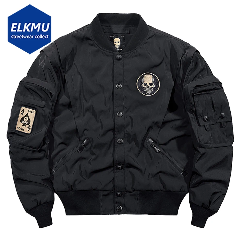 Куртка-бомбер Techwear мужская с вышивкой «бог смерти», бейсбольная уличная одежда в стиле панк, хип-хоп
Куртка-бомбер Techwear мужская с вышивкой «бог смерти», бейсбольная уличная одежда в стиле панк, хип-хоп