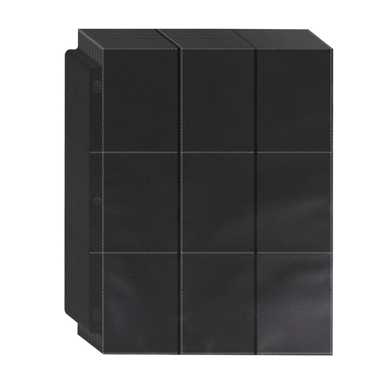 Double-Sided Trading Card Sleeve Pages,30 Pack 9 Pocket Card Storage Album Pages 3 Holes Fit 3 Ring Binder For PKM/MTG/TCG Cards
Double-Sided Trading Card Sleeve Pages,30 Pack 9 Pocket Card Storage Album Pages 3 Holes Fit 3 Ring Binder For PKM/MTG/TCG Cards