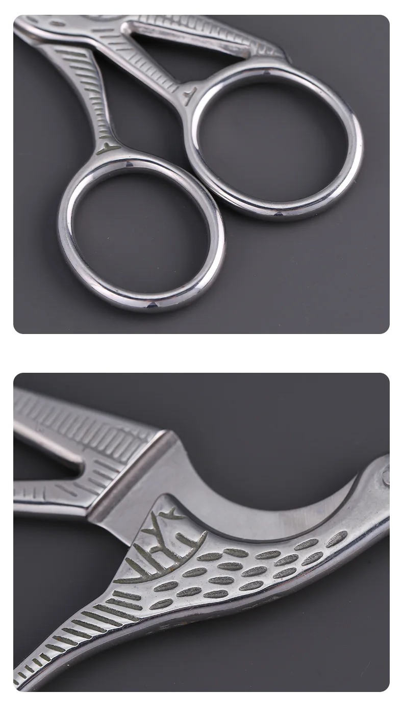 Large 11.5x5cm,Small 9.5x4.5cm Durable Vintage Cutters Embroidery Bird Crane Scissors Sewing Tool Shears Tailor Scissors Large 11.5x5cm,Small 9.5x4.5cm Durable Vintage Cutters Embroidery Bird Crane Scissors Sewing Tool Shears Tailor Scissors