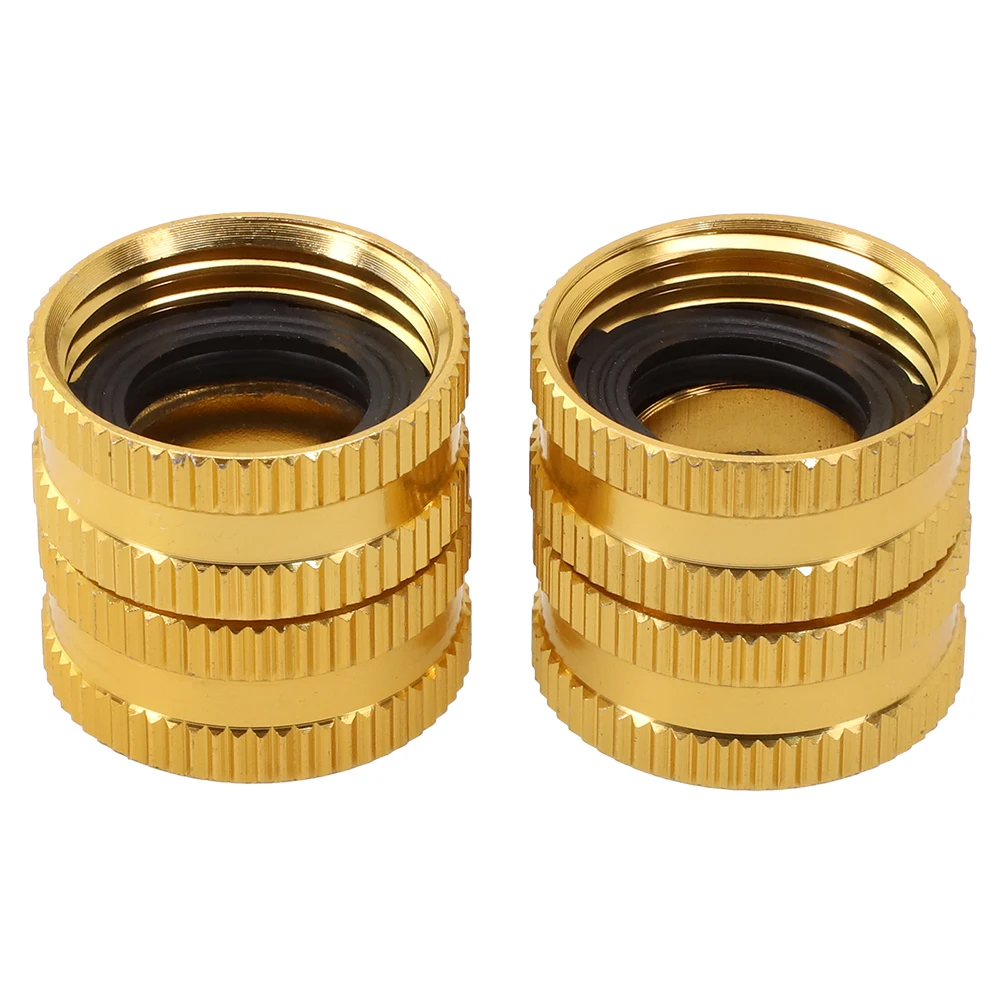 

2Pcs 3/4" Garden Hose Connector 1.2*1.1"Dual Swivel For Male Double Female Install Garden Hose N520 Watering Equipment Tools