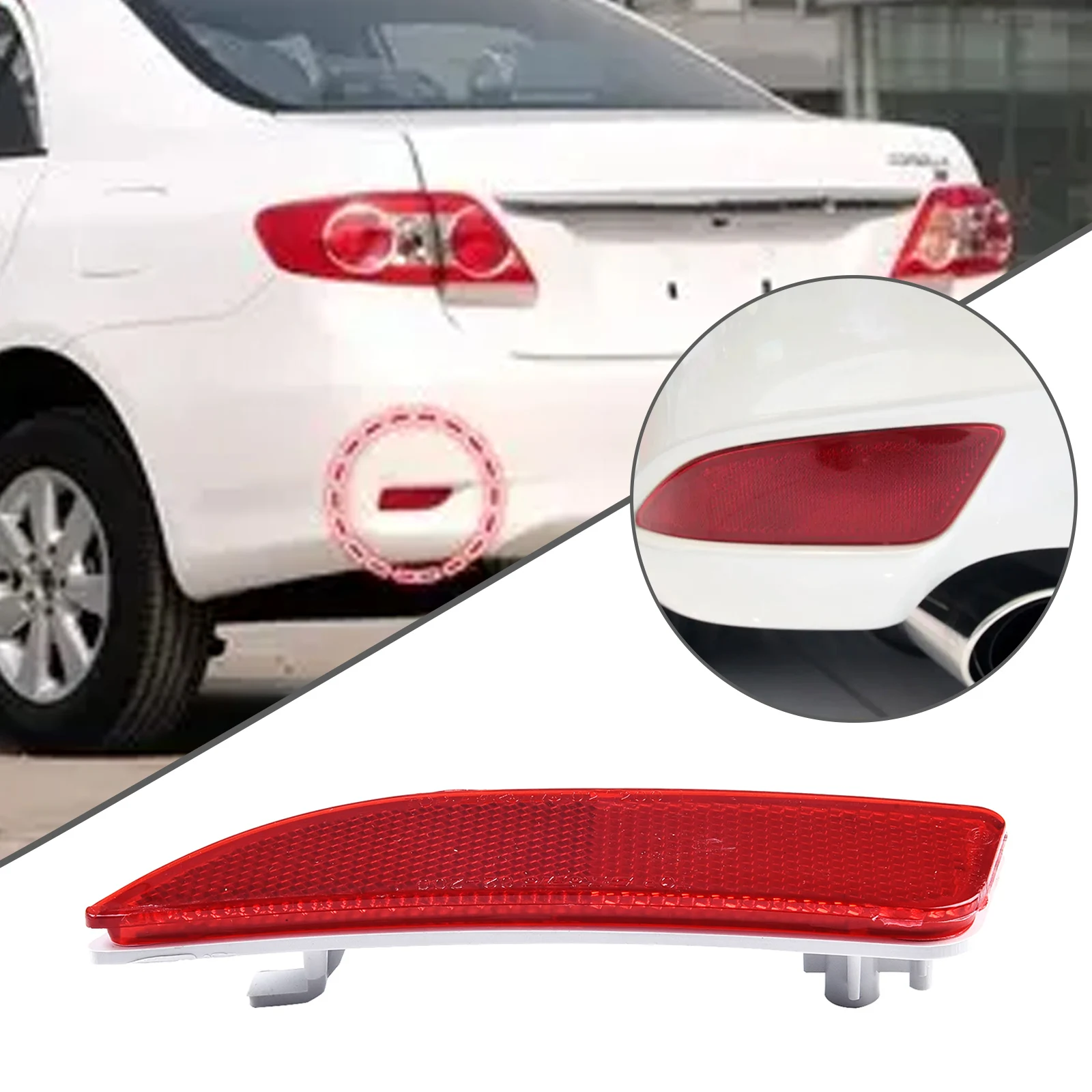 2pcs Car Rear Bumper Reflector 8191002130 8192002030 For Toyota For Corolla 11-13 PP Red Anti-corrosion, Wear-resistant Accessor
2pcs Car Rear Bumper Reflector 8191002130 8192002030 For Toyota For Corolla 11-13 PP Red Anti-corrosion, Wear-resistant Accessor