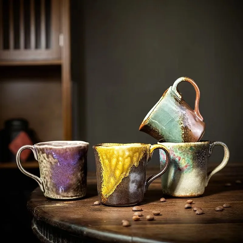 Creative rough terra cotta coffee mug personalized kiln change mug coffee shop ceramic retro mugs
Creative rough terra cotta coffee mug personalized kiln change mug coffee shop ceramic retro mugs