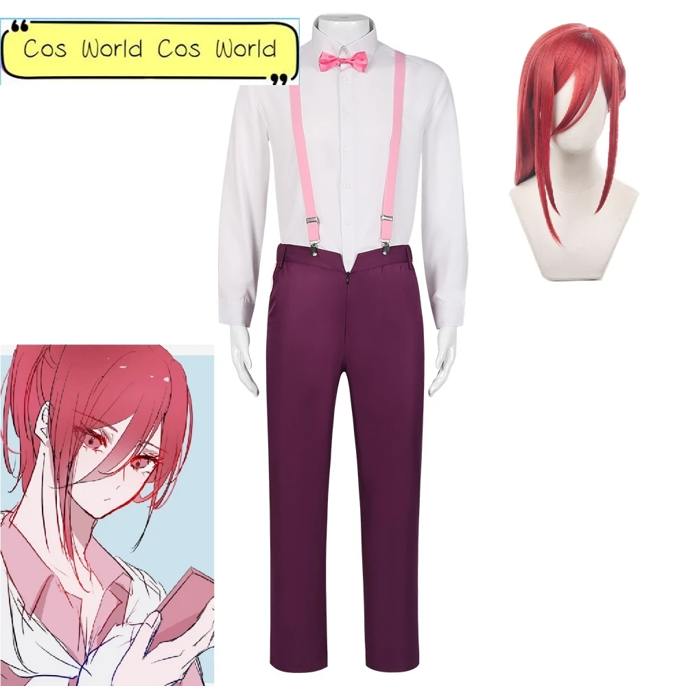 Anime BLUE LOCK Chigiri Hyoma Cosplay Costume Halloween Role Play Uniform Men Red Casual Wear Suspender Trousers Wig Full Suit 
Anime BLUE LOCK Chigiri Hyoma Cosplay Costume Halloween Role Play Uniform Men Red Casual Wear Suspender Trousers Wig Full Suit