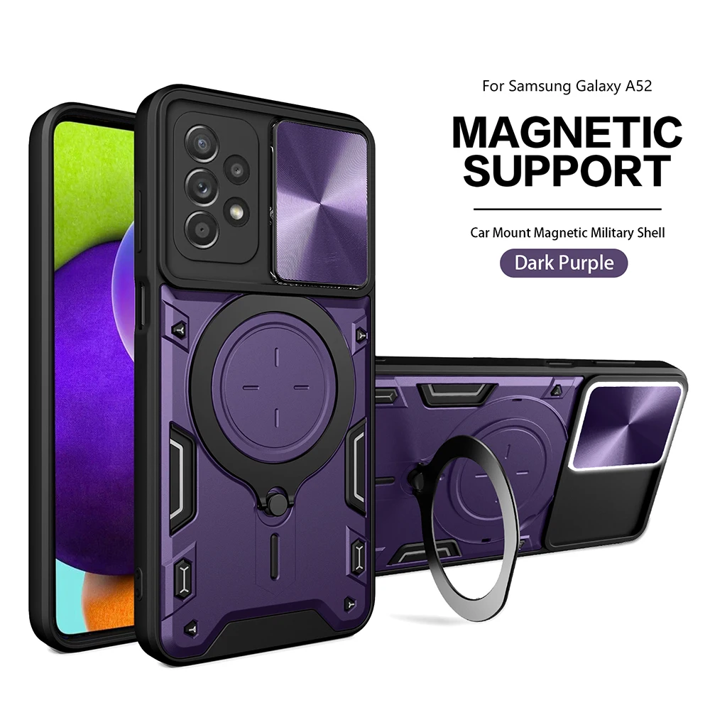 Luxury Slide Camera Case for Samsung Galaxy A52 5G A52s Car Mount Magnetic Holder Shockproof Soft Edges Phone Cover SamsungA52s
Luxury Slide Camera Case for Samsung Galaxy A52 5G A52s Car Mount Magnetic Holder Shockproof Soft Edges Phone Cover SamsungA52s