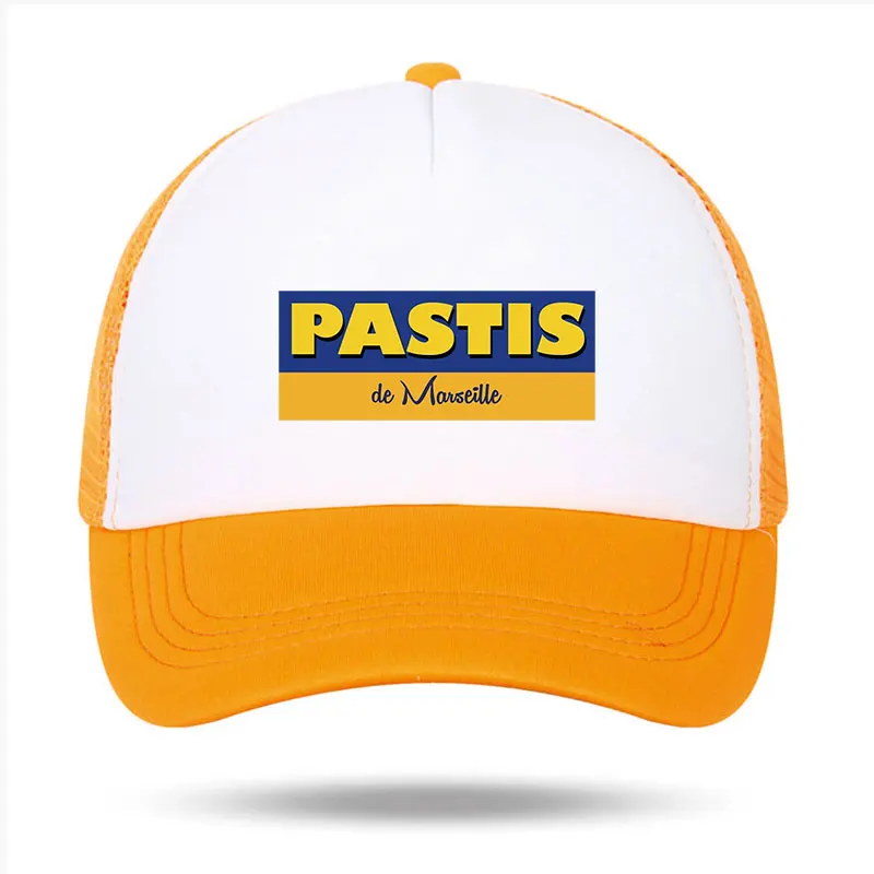 

Adult Foam Trucker Hat Pastis De Marseille Man Mesh Baseball Cap Girl Boy Outdoor Sports Snapback Hats Unisex Sun Fisherman Caps