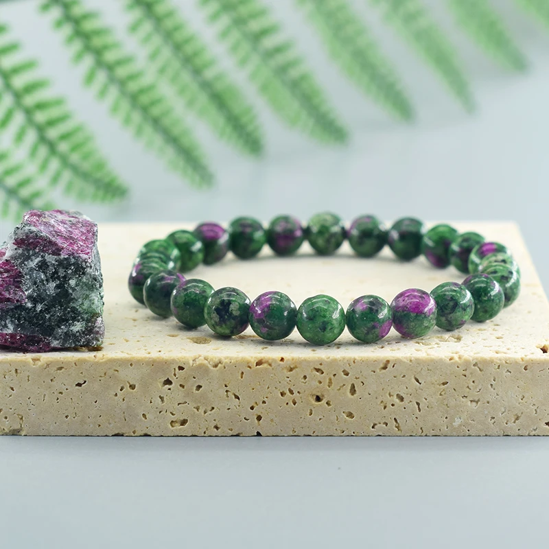 Natural Stone Bead Bracelets Epidote