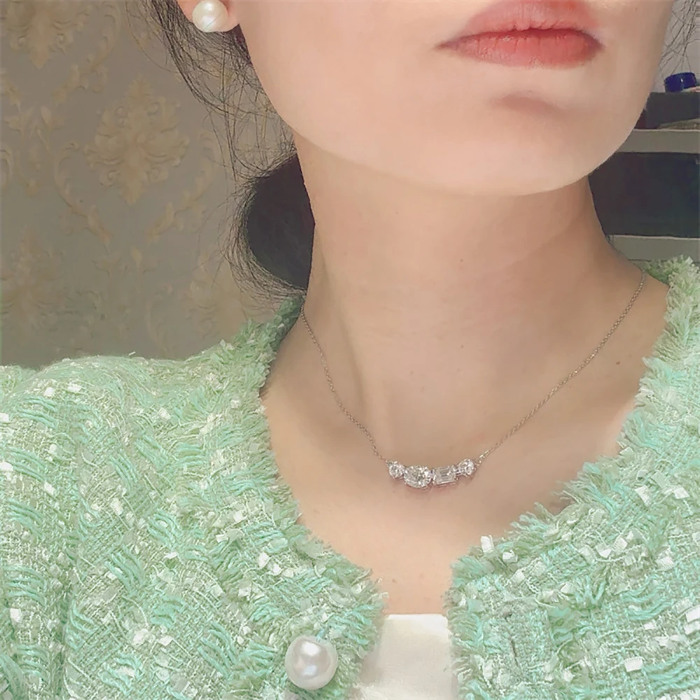 D Color Moissanite Pendant Necklace for Women 100% S925 Sterling Silver Plated 18K Lab Diamond Neck Chain Jewelry 5 Mallzona S995b62cb10cb45cf9241a9c47756d59aK D Color Moissanite Pendant Necklace for Women 100% S925 Sterling Silver Plated 18K Lab Diamond Neck Chain Jewelry Mallzona