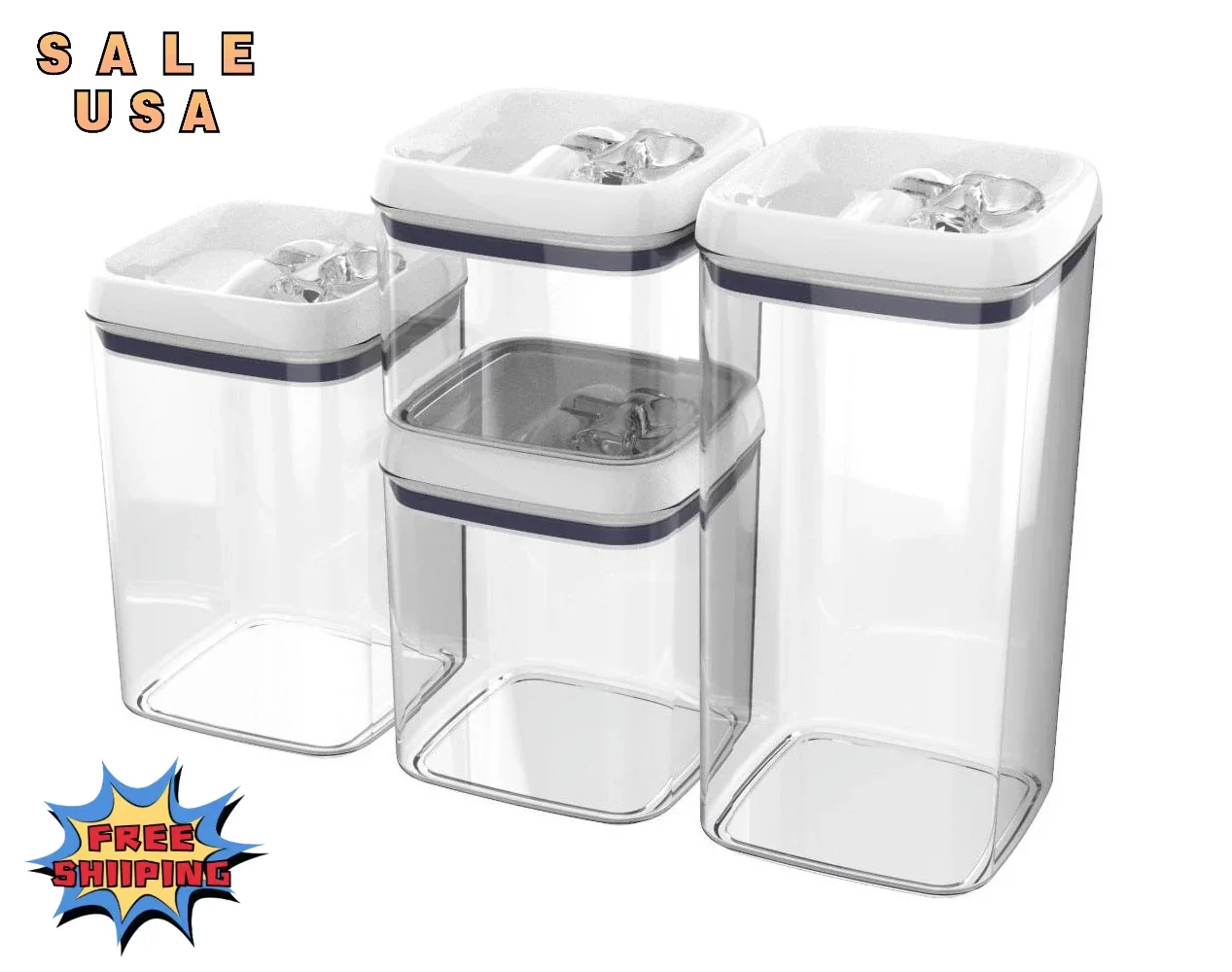 Штабелируемый контейнер, упаковка из 4 штук, Квадратные Зеркальные кухонные канистры с откидной крышкой для хранения и организации
Штабелируемый контейнер, упаковка из 4 штук, Квадратные Зеркальные кухонные канистры с откидной крышкой для хранения и организации